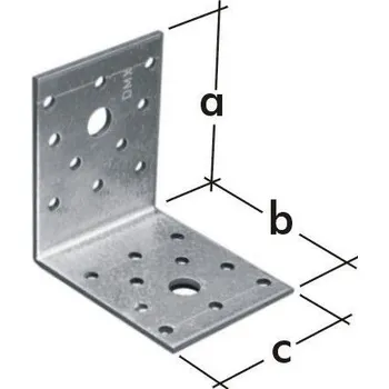Úhloměr Úhelník spojovací KL2 70x70x55 mm (zinkovaný plech)