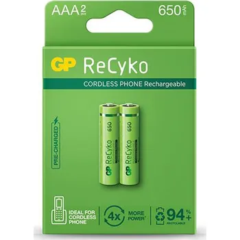 Článková baterie GP ReCyko Cordless AAA HR03 2 ks