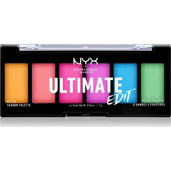 Paletka dekorativní kosmetiky NYX Professional Makeup Ultimate Edit Petite Shadow paletka očních stínů odstín 02 Brights 6x1.2 g