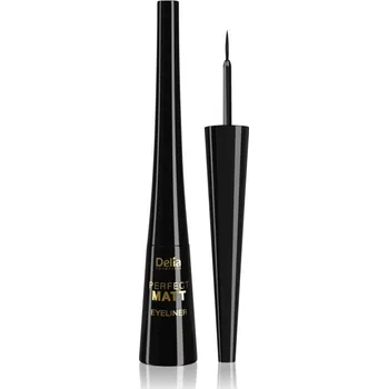 Oční linky Delia Cosmetics Perfect Matt Shape Master tekuté oční linky s matným efektem odstín Black 4 ml