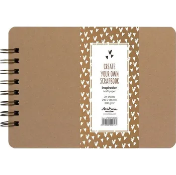 Fotoalbum Drasca Art EOOD Album kroužkové Scrapbook Inspiration kraft (300g/m2, 24 listů) A5