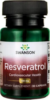 Přírodní produkt Swanson Resveratrol 100 mg 30 cps.