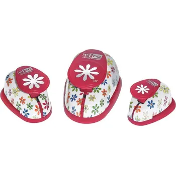 Dětské razítko EFCO Sada 3ks raznic kytka 1,6cm; 2,5cm a 3,8cm