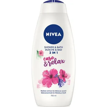 Koupelová pěna NIVEA Care & Relax Sprchový gel a pěna do koupele 750 ml