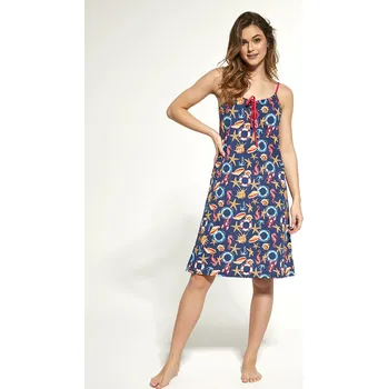 Dámská noční košile Noční košile Cornette na ramínka 450 Velikost: L, Vzor: 4500233