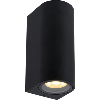 Venkovní osvětlení Lucide 69801/02/30 venkovní nástěnná lampa Zaro 2x35W | GU10 | IP44 - černá, bodová, stmívatelná + K nákupu nad 3000 Kč dárek zdarma