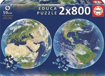 Puzzle Educa Planeta Země 2x 800 dílků