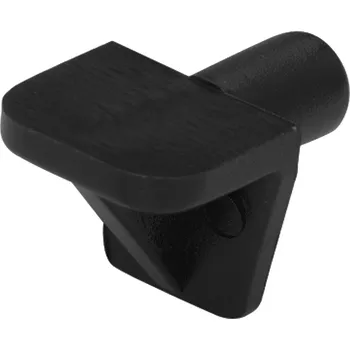 Nábytkové kování Walteco Podpěrka polic průměr 5mm, plast, černá, 20 ks