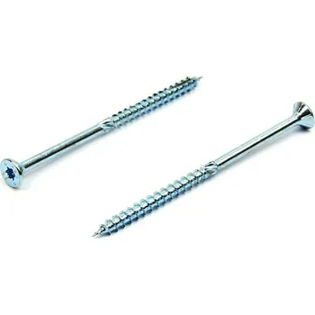 Vrut Vruty pro dřevostavby HBS 5x100 zinek bílý (Rothoblaas, tesařský vrut, zápustná hlava)