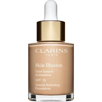 Make-up Clarins Skin Illusion Natural Hydrating Foundation rozjasňující hydratační make-up SPF 15 odstín 108.3N Organza 30 ml