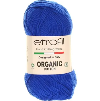 Příze Etrofil Organic Cotton Královská Modrá EB038 (Organic Cotton EB038 Královská Modrá)