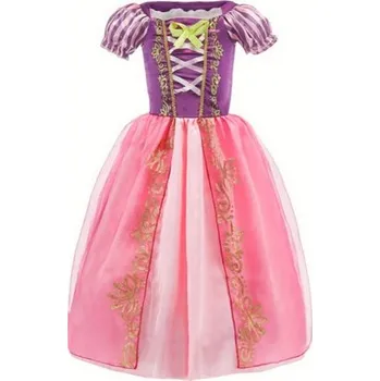 Karnevalový kostým Disney Šaty princezny Lociky z pohádky Na vlásku - růžovo-fialové Velikost: 6-7T/140