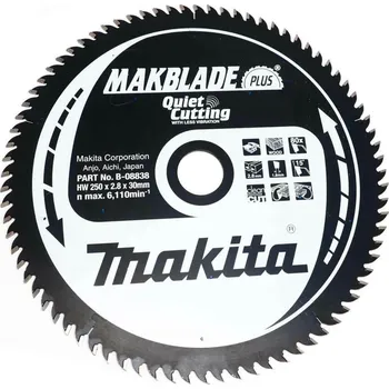 Řezný kotouč Makita pílový kotúč 250mm, 80z B-08838