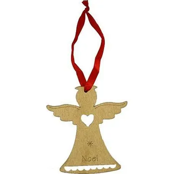 Vánoční ozdoba Ozdoba MagicHome XO195D, Anjel NOEL, zlatý, bal. 5 ks