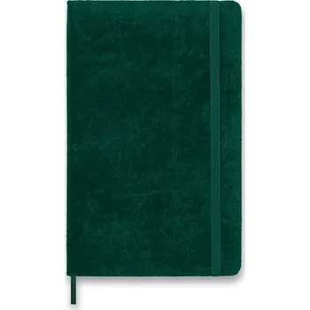 Zápisník Zápisník Moleskine Velvet - tvrdé desky L, linkovaný, zelený