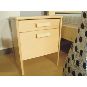 Noční stolek ROALHOLZ vysoký noční stolek z masivu MARTKÉTA SENIOR smrk