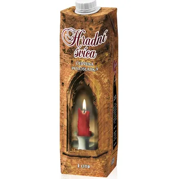Hradní svíca ovocné červené víno 1 l
