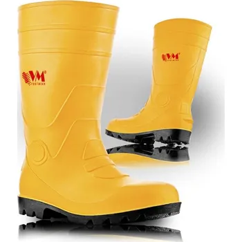 Pánské holínky VM Footwear Holínky VM SAPPORO S5 s ocelovou špicí a stélkou, žluté 1002-S5/46 Žlutá 46