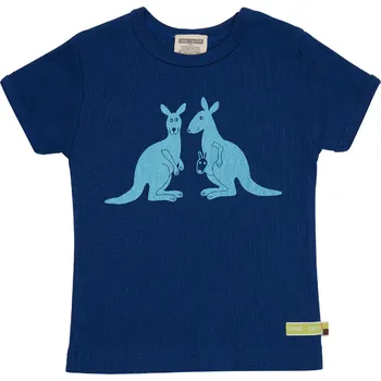 Dětské triko s krátkým rukávem Klokani modrá loud + proud Velikost: 74/80