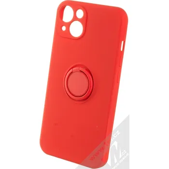 Pouzdro na mobilní telefon 1Mcz Grip Ring Skinny ochranný kryt s držákem na prst pro Apple iPhone 13 červená (red)