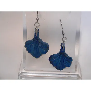 Náušnice Kožené náušnice č.10 Barva: Modrá