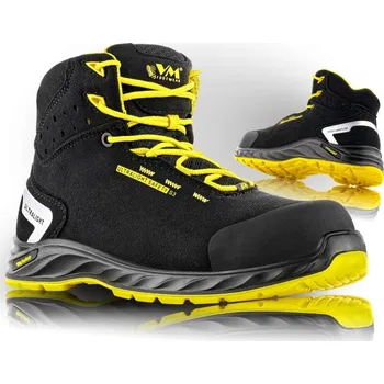 Pracovní obuv VM Footwear Obuv VM WISCONSIN 2290-S3LESD, kotník s kompozitní tužinkou 2290-S3LESD/45 45 Černá/žlutá