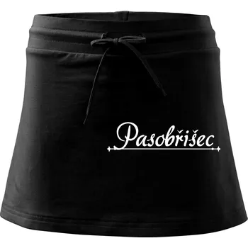 Dámská sukně Staročeština - Pasobřišec - požitkář - Sportovní sukně - two in one - L ( Černá )