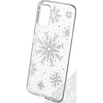 Pouzdro na mobilní telefon 1Mcz Trendy Sněhová vánice TPU ochranný kryt pro Samsung Galaxy A03s průhledná (transparent)