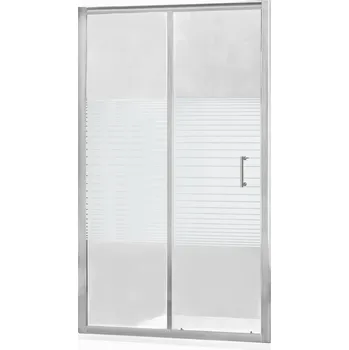 Sprchové dveře Mexen Apia 140 cm stříbrné