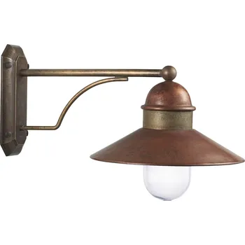 Nástěnné svítidlo Il Fanale 244.25.ORT Borgo venkovní nástěnné svítidlo z mosazi, mědi a skla 1xE27 max 15W, průměr 34cm, IP44