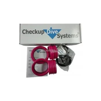 Suché rukavice Checkup Dive Systems RING SET 85 mm pink