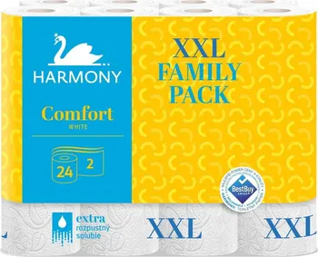 Toaletní papír Harmony Comfort White 2vrstvý 24 ks