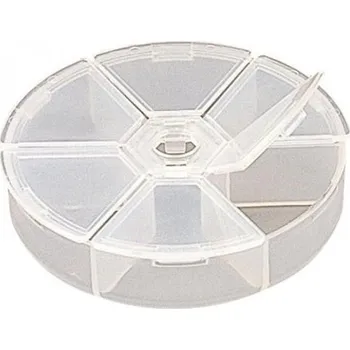 Pouzdro na rybářské vybavení Krabička Meiho PC 80 Průměr 8,4x2cm