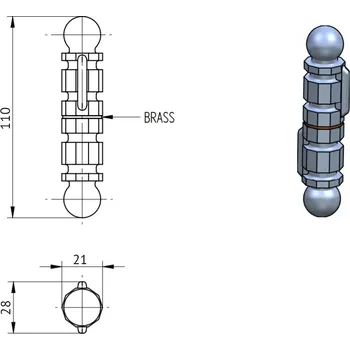 pant Ozdobný pant k navaření Ozdobný pant: Ozdobný pant 110mm