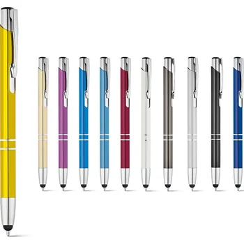 10 ks Kovové kuličkové pero BETA lesklé stylus, barva dle výběru