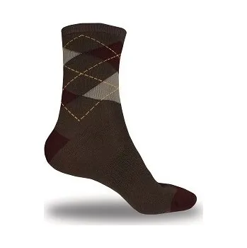 Pánské ponožky Ponožky Endura Urban Argyll, hnědé