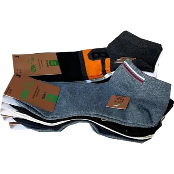 Pánské ponožky Numberoplus Pánské kotníkové ponožky - mix barev (balení/10 párů) Velikost: 43-46