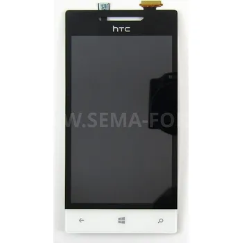 4" lcd displej + dotykové sklo HTC Windows Phone 8S A620e A620t bílé