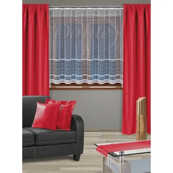 Dante Látka MALAGA UNI 23 červená na závěsy, polštářky - mat 40 x 40 cm