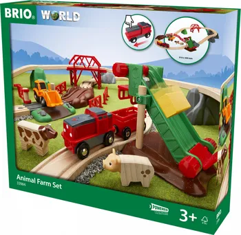 Brio World 33984 hrací set zvířecí farma
