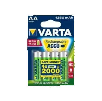 1x4 Varta RECHARGE ACCU Power 1350 mAH AA Mignon NiMH