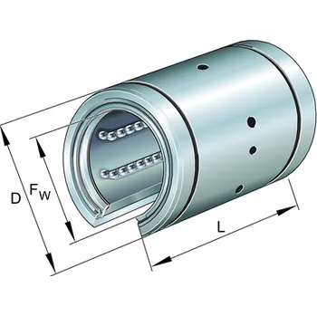 KBO 50-PP INA Lineární kuličkové pouzdro s oboustranným těsnění, otevřené