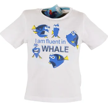 Chlapecké tričko Hledá se Nemo chlapecké bílé tričko Dory Velikost: 104