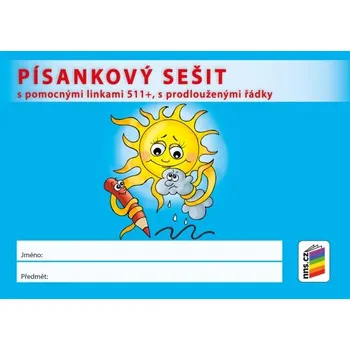 Sešit Písankový sešit s pomocnými linkami 511+ s prodlouženými řádky (S-16) -