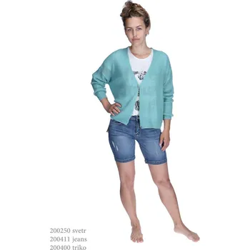 Dámské kalhoty Ormi 3817 jeans kraťasy barva: jeans, velikost: X