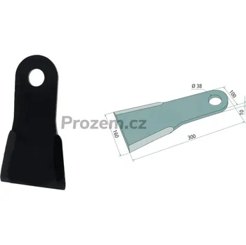 Mulčovací nůž pro Spearhead, 7770756, 300/10/38 mm