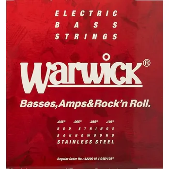 Hudební nástroj WARWICK 42200 M Red Label struny na baskytaru M - .045 .065 .085 .105