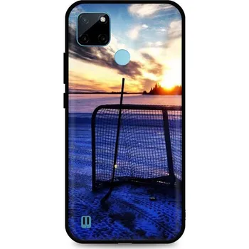 Pouzdro na mobilní telefon Kryt Realme C21Y silikon Hockey Sunset (obal neboli pouzdro na Realme C21Y)