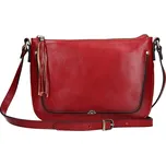 Kožená dámská crosbody kabelka Katana Rena - tmavě červená
