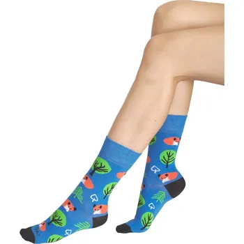 Pánské ponožky Veselé ponožky TETRAO modrý les 25-29